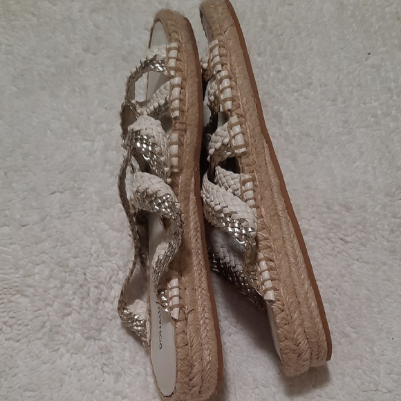 Donald J. Pliner Women's Metallic and White Espadrilles - Picture 5 of 7